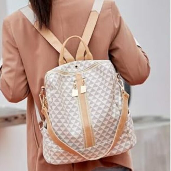 Luxe Vegan Leather Backpack - Picture 4 of 5